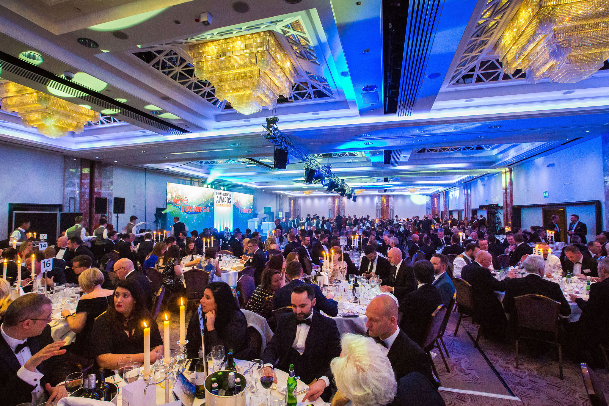 Gala Dinner at the 2019 Comms Business Awards