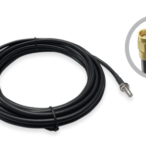 Extension coax cable, SMA male to QMA female connector, 15ft / 4.5m